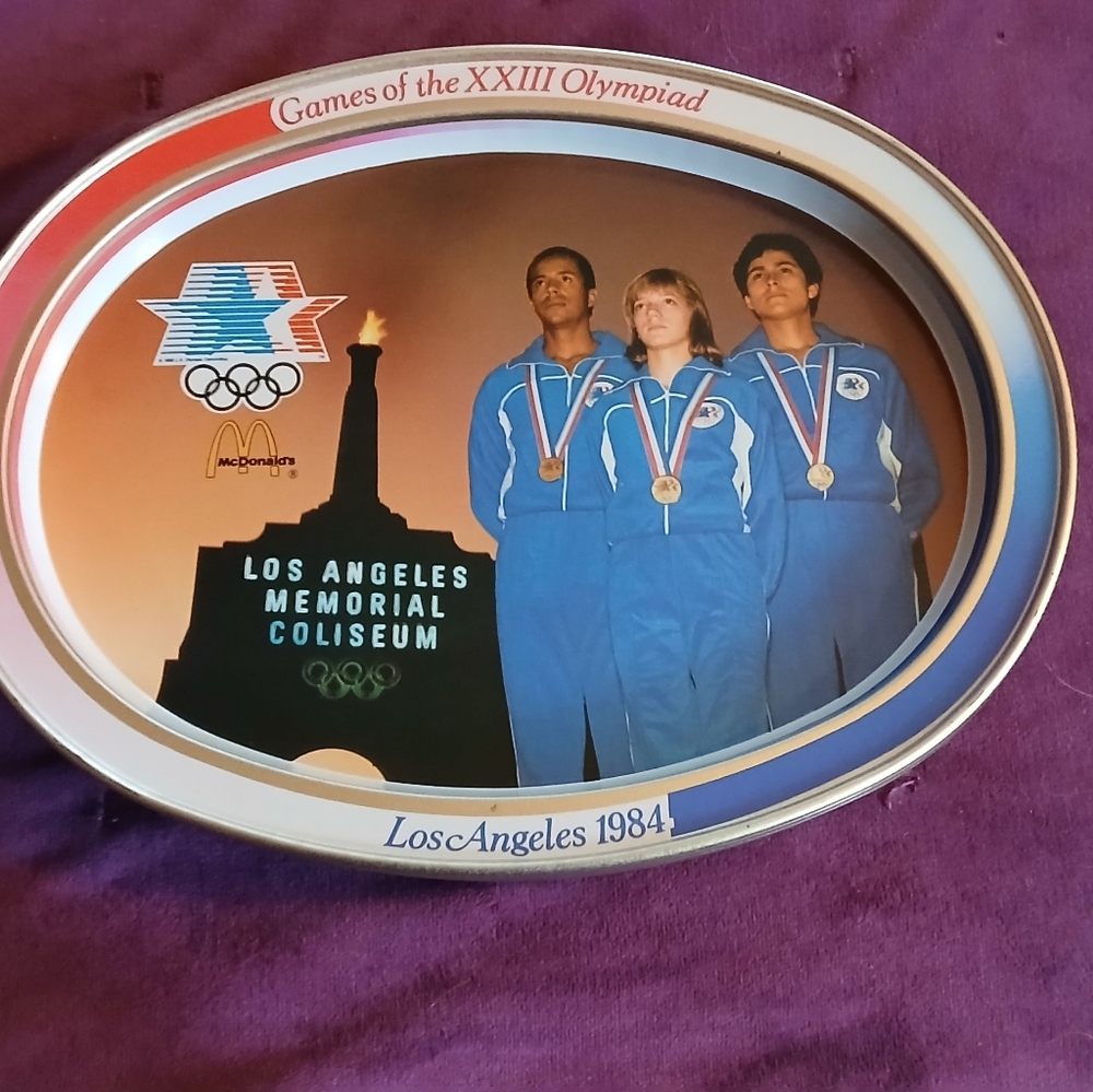 Los Angeles 1984 Olympic Commemorative Plate